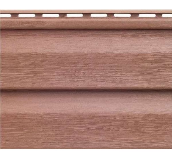 Виниловый сайдинг Аляска Люкс, Браун от производителя  Альта-профиль по цене 220 р