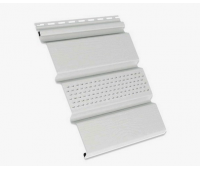 Софит белый с центральной перфорацией Софит белый с центральной перфорацией