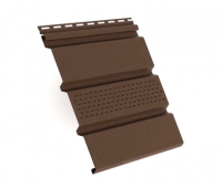 Софит коричневый с центральной перфорацией Софит коричневый с центральной перфорацией