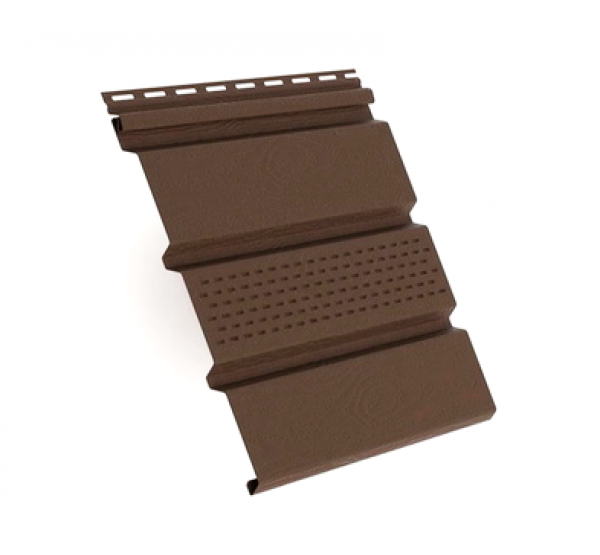 Софит коричневый с центральной перфорацией от производителя Россия по цене 530 р Софит коричневый с центральной перфорацией от производителя Россия по цене 530 р