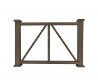 Ограждение из ДПК Е1 коричневый