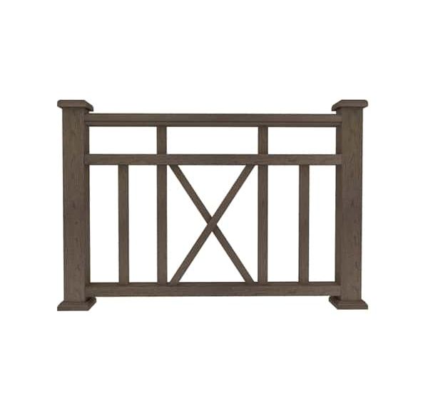 Ограждение из ДПК Р1 коричневый от производителя Dortmax по цене 8 860 р Ограждение из ДПК Р1 коричневый от производителя Dortmax по цене 8 860 р