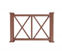 Ограждение из ДПК З1 терракот Ограждение из ДПК З1 терракот