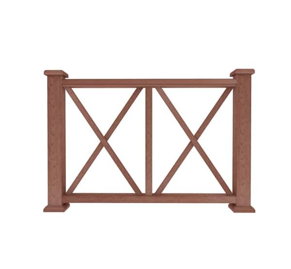 Ограждение из ДПК З1 терракот от производителя  Dortmax по цене 8 860 р