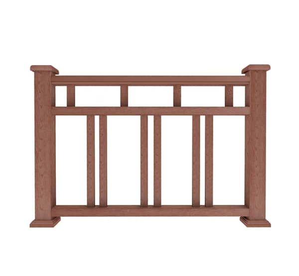 Ограждение из ДПК В1 терракот от производителя  Dortmax по цене 8 860 р