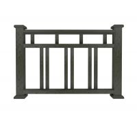 Ограждение из ДПК В1 черный