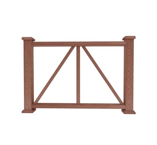 Ограждение из ДПК Е1 терракот от производителя Dortmax по цене 8 860 р Ограждение из ДПК Е1 терракот от производителя Dortmax по цене 8 860 р