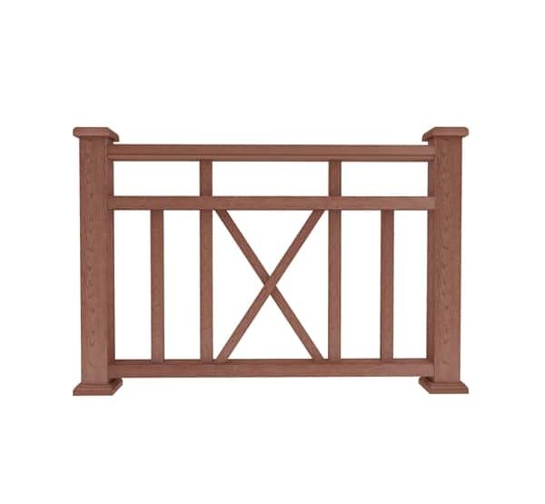 Ограждение из ДПК Р1 терракот от производителя Dortmax по цене 8 860 р Ограждение из ДПК Р1 терракот от производителя Dortmax по цене 8 860 р