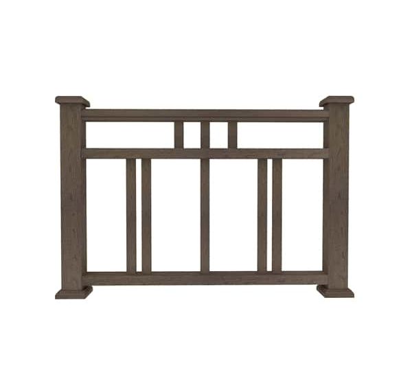 Ограждение из ДПК Г1 коричневый от производителя  Dortmax по цене 8 860 р