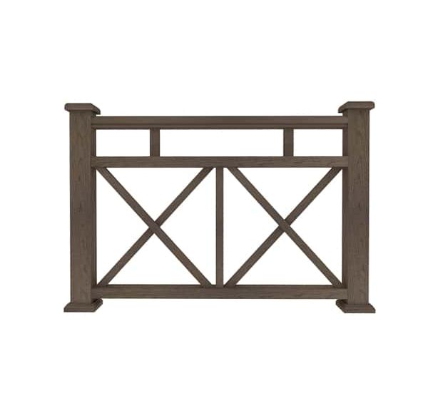 Ограждение из ДПК Ж1 коричневый от производителя  Dortmax по цене 8 860 р