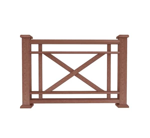 Ограждение из ДПК О1 терракот от производителя Dortmax по цене 8 860 р Ограждение из ДПК О1 терракот от производителя Dortmax по цене 8 860 р