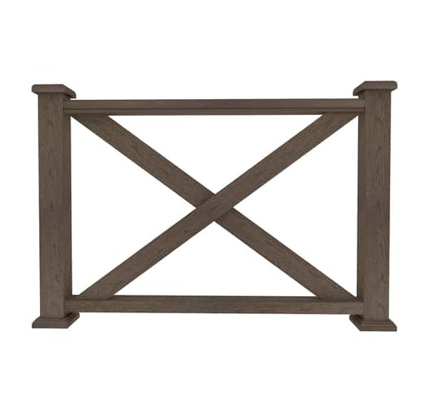 Ограждение из ДПК М1 коричневый от производителя Dortmax по цене 8 860 р Ограждение из ДПК М1 коричневый от производителя Dortmax по цене 8 860 р