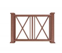 Ограждение из ДПК И1 терракот Ограждение из ДПК И1 терракот