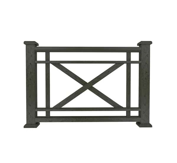 Ограждение из ДПК О1 черный от производителя Dortmax по цене 8 860 р Ограждение из ДПК О1 черный от производителя Dortmax по цене 8 860 р