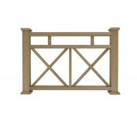 Ограждение из ДПК Ж1 натуральный Ограждение из ДПК Ж1 натуральный