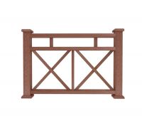 Ограждение из ДПК Ж1 терракот Ограждение из ДПК Ж1 терракот