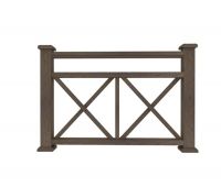 Ограждение из ДПК К1 коричневый Ограждение из ДПК К1 коричневый