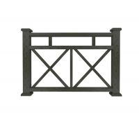 Ограждение из ДПК Ж1 черный Ограждение из ДПК Ж1 черный