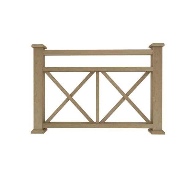 Ограждение из ДПК К1 натуральный от производителя Dortmax по цене 8 860 р Ограждение из ДПК К1 натуральный от производителя Dortmax по цене 8 860 р