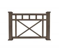 Ограждение из ДПК Д1 коричневый Ограждение из ДПК Д1 коричневый