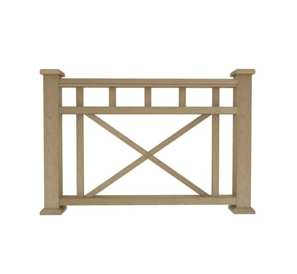 Ограждение из ДПК Д1 натуральный от производителя Dortmax по цене 8 860 р Ограждение из ДПК Д1 натуральный от производителя Dortmax по цене 8 860 р