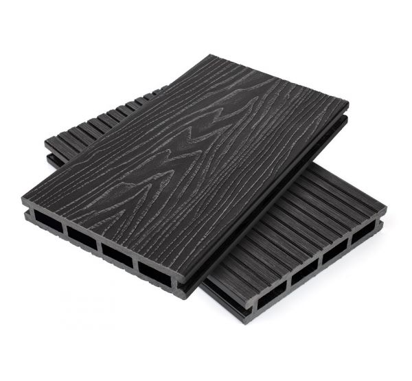 Террасная доска пустотелая ДПК  Графит от производителя  NanoWood по цене 490 р