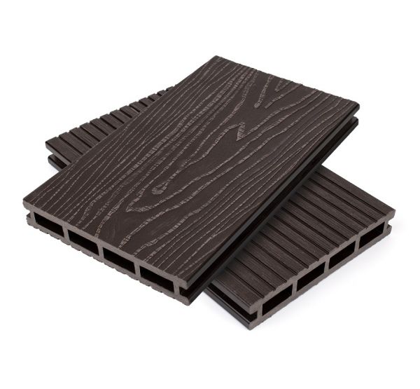 Террасная доска пустотелая ДПК Венге от производителя NanoWood по цене 490 р Террасная доска пустотелая ДПК Венге от производителя NanoWood по цене 490 р