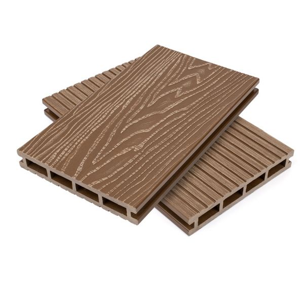 Террасная доска пустотелая ДПК Орех от производителя NanoWood по цене 490 р Террасная доска пустотелая ДПК Орех от производителя NanoWood по цене 490 р