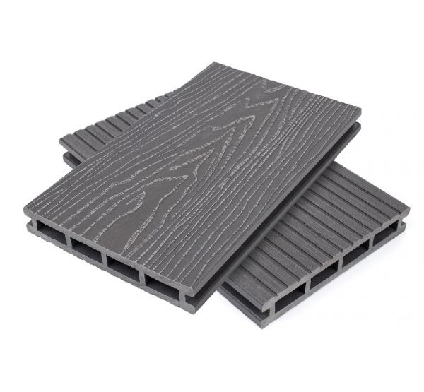 Террасная доска пустотелая ДПК  Серый от производителя  NanoWood по цене 490 р
