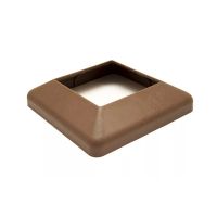 Крышка нижняя ПВХ для столба 125х125 Шоколад