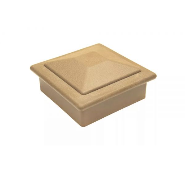 Крышка верхняя ПВХ для столба 125х125 Орех от производителя  Deckart (Россия) по цене 295 р