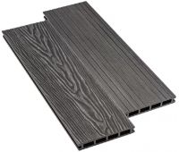 Террасная доска ДПК Praktik New - Графит Террасная доска ДПК Praktik New - Графит