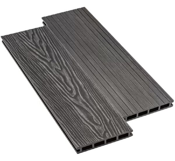 Террасная доска ДПК Praktik New - Графит от производителя Deckart (Россия) по цене 580 р Террасная доска ДПК Praktik New - Графит от производителя Deckart (Россия) по цене 580 р