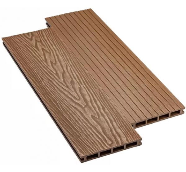 Террасная доска ДПК Praktik New - Орех от производителя Deckart (Россия) по цене 580 р Террасная доска ДПК Praktik New - Орех от производителя Deckart (Россия) по цене 580 р