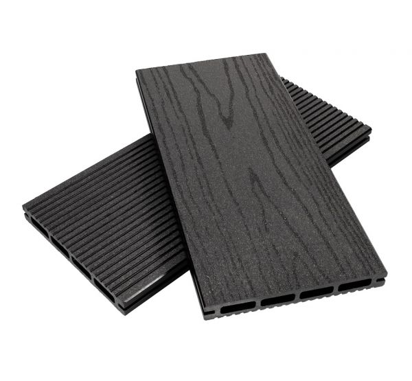 Террасная доска пустотелая ДПК ECO New Антрацит от производителя NanoWood по цене 297 р Террасная доска пустотелая ДПК ECO New Антрацит от производителя NanoWood по цене 297 р