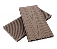 Террасная доска пустотелая ДПК ECO New Шоколад Террасная доска пустотелая ДПК ECO New Шоколад