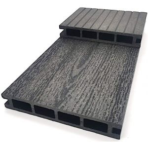 Террасная доска ДПК «Эко Классик» Антрацит от производителя NanoWood по цене 330 р Террасная доска ДПК «Эко Классик» Антрацит от производителя NanoWood по цене 330 р