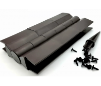 Угол поворотный от 60° до 300° пластик для доски 225х30 из ДПК Коричневый Угол поворотный от 60° до 300° пластик для доски 225х30 из ДПК Коричневый