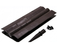 Угол поворотный от 60° до 300° пластик для доски 300х30 из ДПК Коричневый Угол поворотный от 60° до 300° пластик для доски 300х30 из ДПК Коричневый