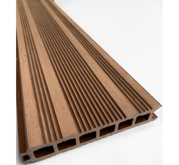 Террасная доска ДПК Бесшовная — Коричневый от производителя  ДеревоПласт по цене 489 р