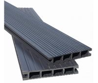 Террасная доска из ДПК Вельвет - Графит Террасная доска из ДПК Вельвет - Графит