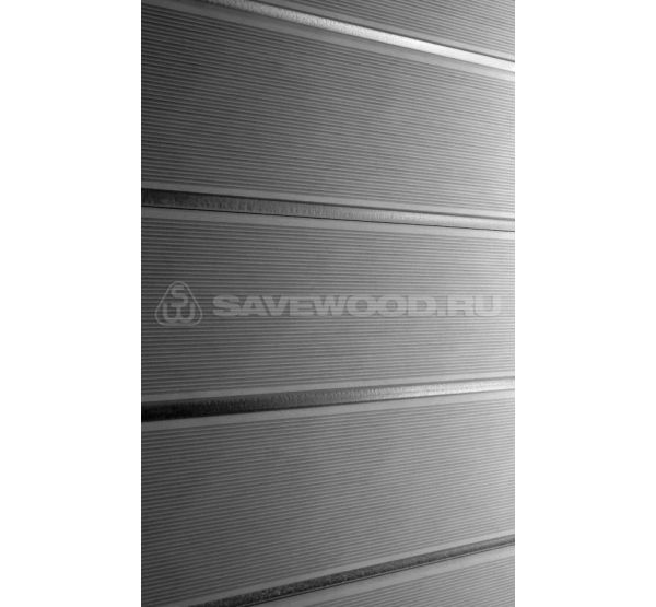 Профиль ДПК для заборов SW Agger Пепельный глянцевый бесшовный от производителя  Savewood по цене 570 р