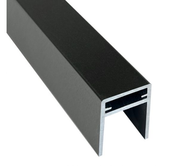 П-профиль алюминиевый 35x25 Чёрное дерево от производителя  EasyDecking по цене 750 р