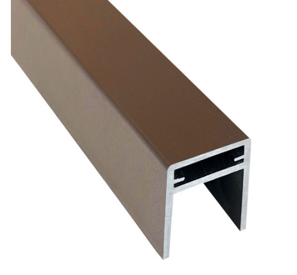 П-профиль алюминиевый 35x25 Венге от производителя EasyDecking по цене 750 р П-профиль алюминиевый 35x25 Венге от производителя EasyDecking по цене 750 р