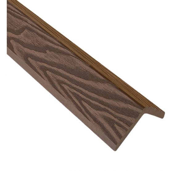 Уголок ДПК Wood-Х 50х50.3D Коричневый от производителя  EasyDecking по цене 380 р
