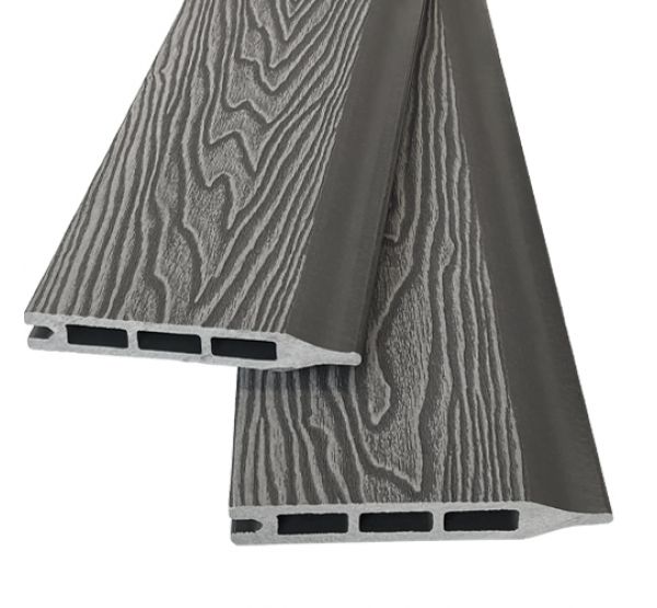 Заборная панель (шип-паз) Wood-X 146х20 Серый 3D от производителя  EasyDecking по цене 510 р