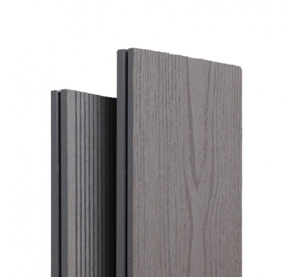 Террасная доска ДПК Tehno пустотелая Серый от производителя Ecodecking по цене 496 р Террасная доска ДПК Tehno пустотелая Серый от производителя Ecodecking по цене 496 р