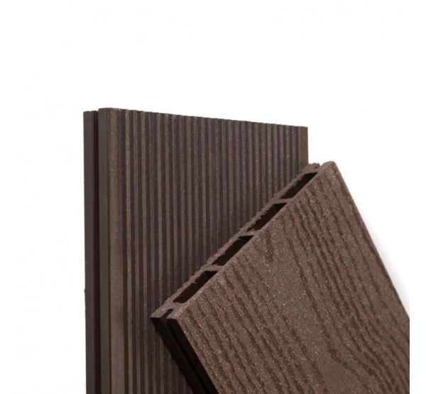 Террасная доска ДПК Tehno пустотелая Шоколад от производителя Ecodecking по цене 453 р Террасная доска ДПК Tehno пустотелая Шоколад от производителя Ecodecking по цене 453 р