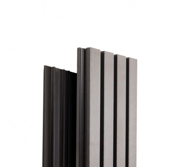 Реечная фасадная панель Техно Серый от производителя Ecodecking по цене 956 р Реечная фасадная панель Техно Серый от производителя Ecodecking по цене 956 р