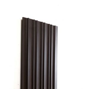 Реечная фасадная панель Техно Венге от производителя  Ecodecking по цене 921 р